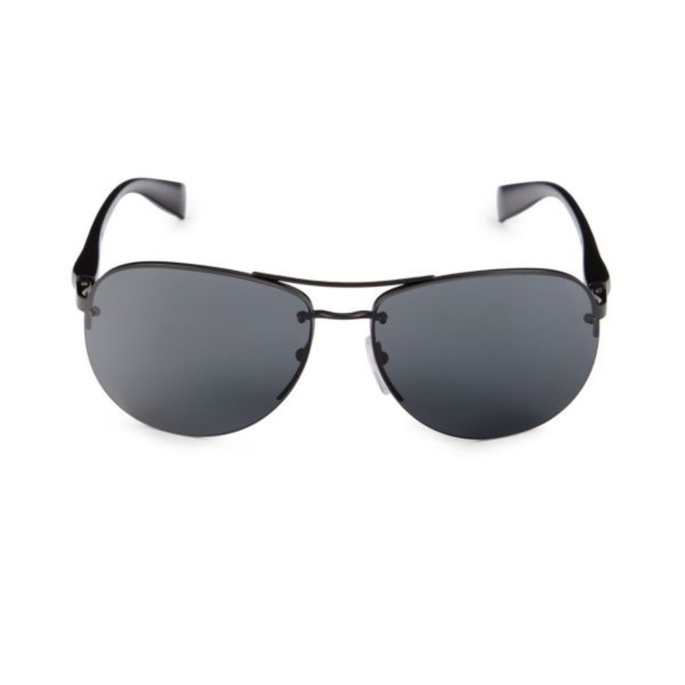 Prada 65mm Aviator Sunglasses